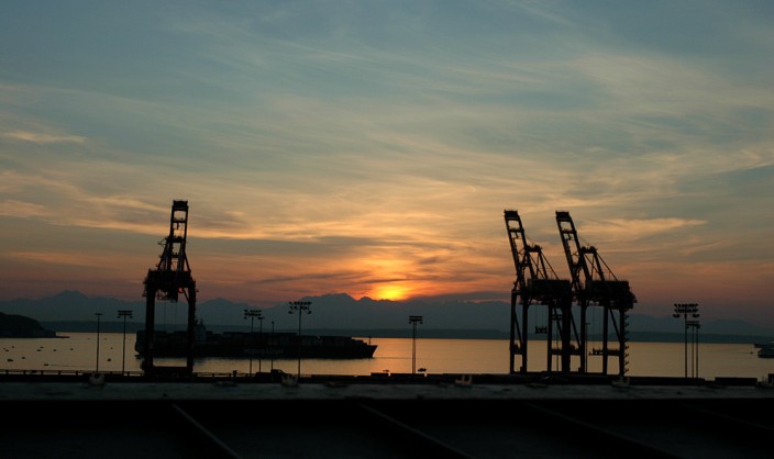 Sunset on the docks